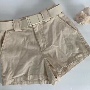 Aritzia Ferry Short High-waisted belted cargo shorts